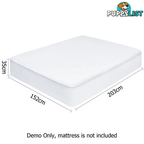 Fitted Non-Woven Waterproof Mattress Protector PU Coating Bed Cover Queen