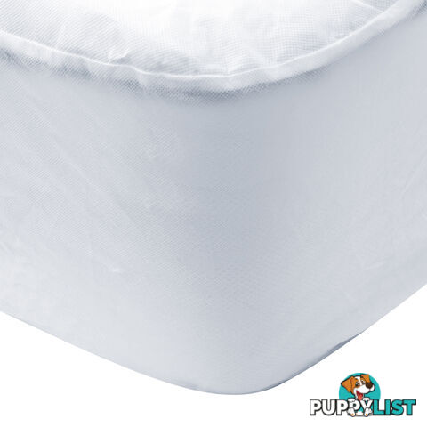 Fitted Non-Woven Waterproof Mattress Protector PU Coating Bed Cover Queen