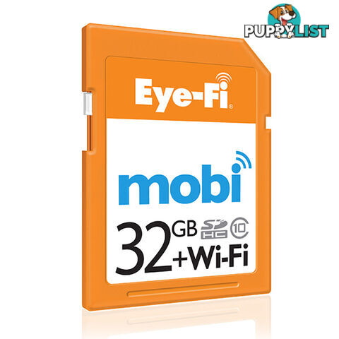 Eye-Fi Mobi 32GB WIFI SDHC Memory Card - Wireless Photo & Video Uploads