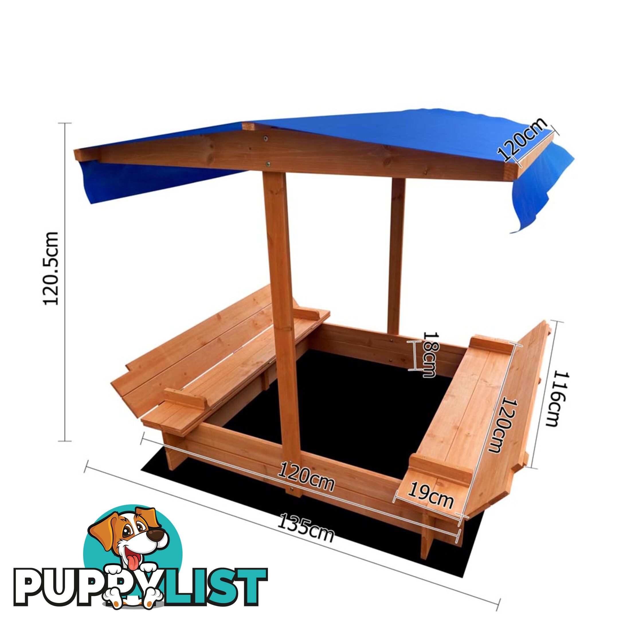 Children Canopy Sand Pit 120cm