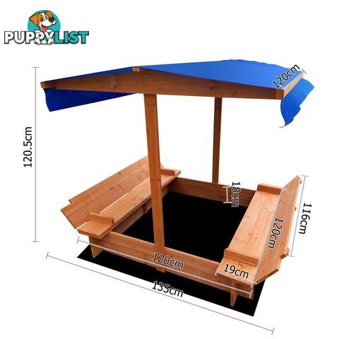 Children Canopy Sand Pit 120cm