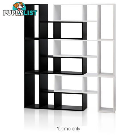 L Shape Display Shelf DIY Cube TV Stand Bookshelf Storage Cabinet White