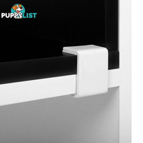 L Shape Display Shelf DIY Cube TV Stand Bookshelf Storage Cabinet White