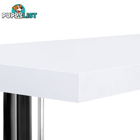 Office Computer Desk Corner Table w/ Bookshelf White