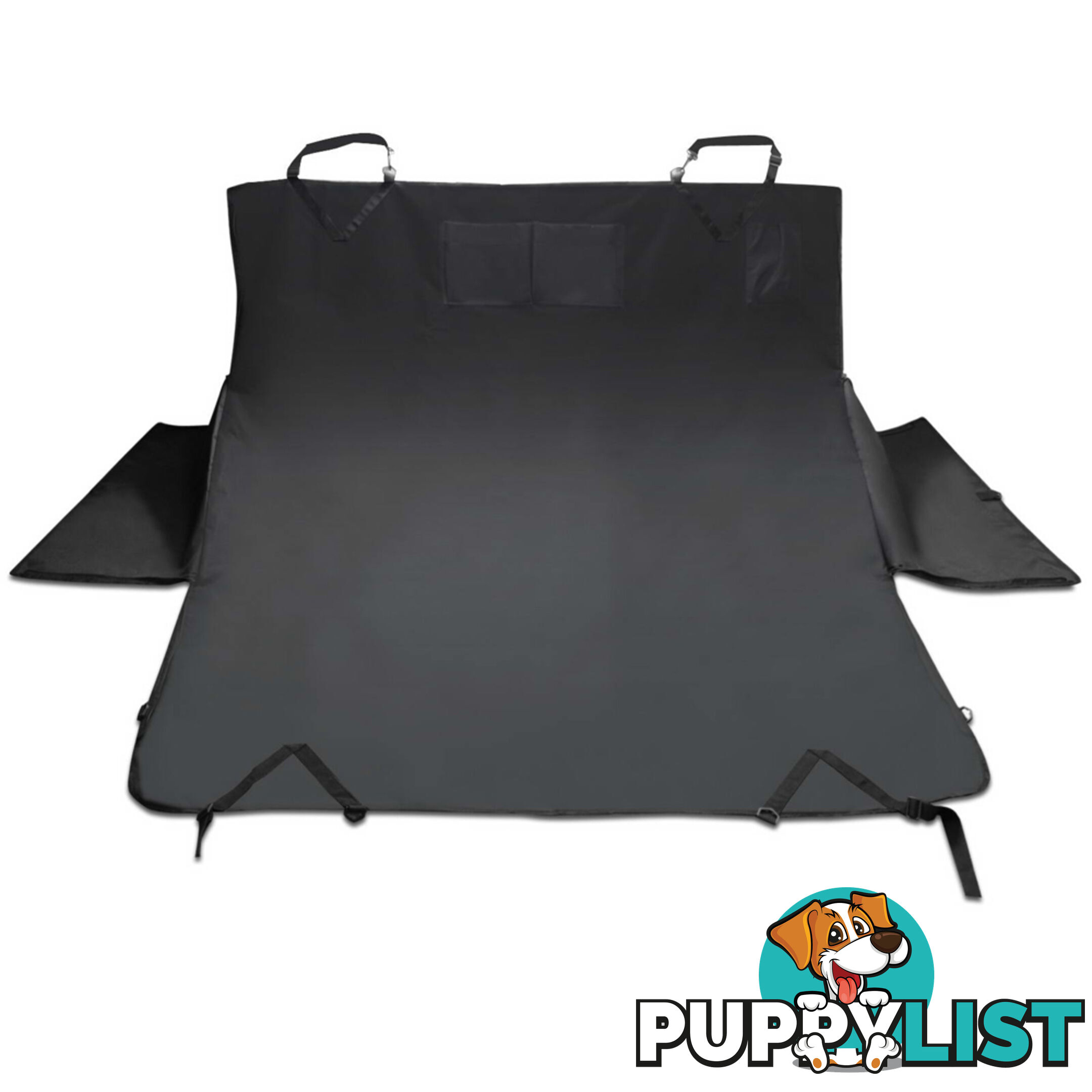 Cat Dog Car Back Seat Cover Waterproof Pet Hammock Protector Blanket Mat Black