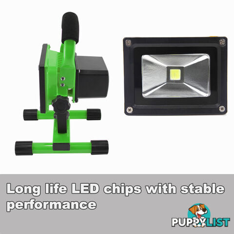 10W PORTABLE LED WORK LIGHT RECHARGEABLE FLOOD LIGHT LAMP CAMPING GREEN