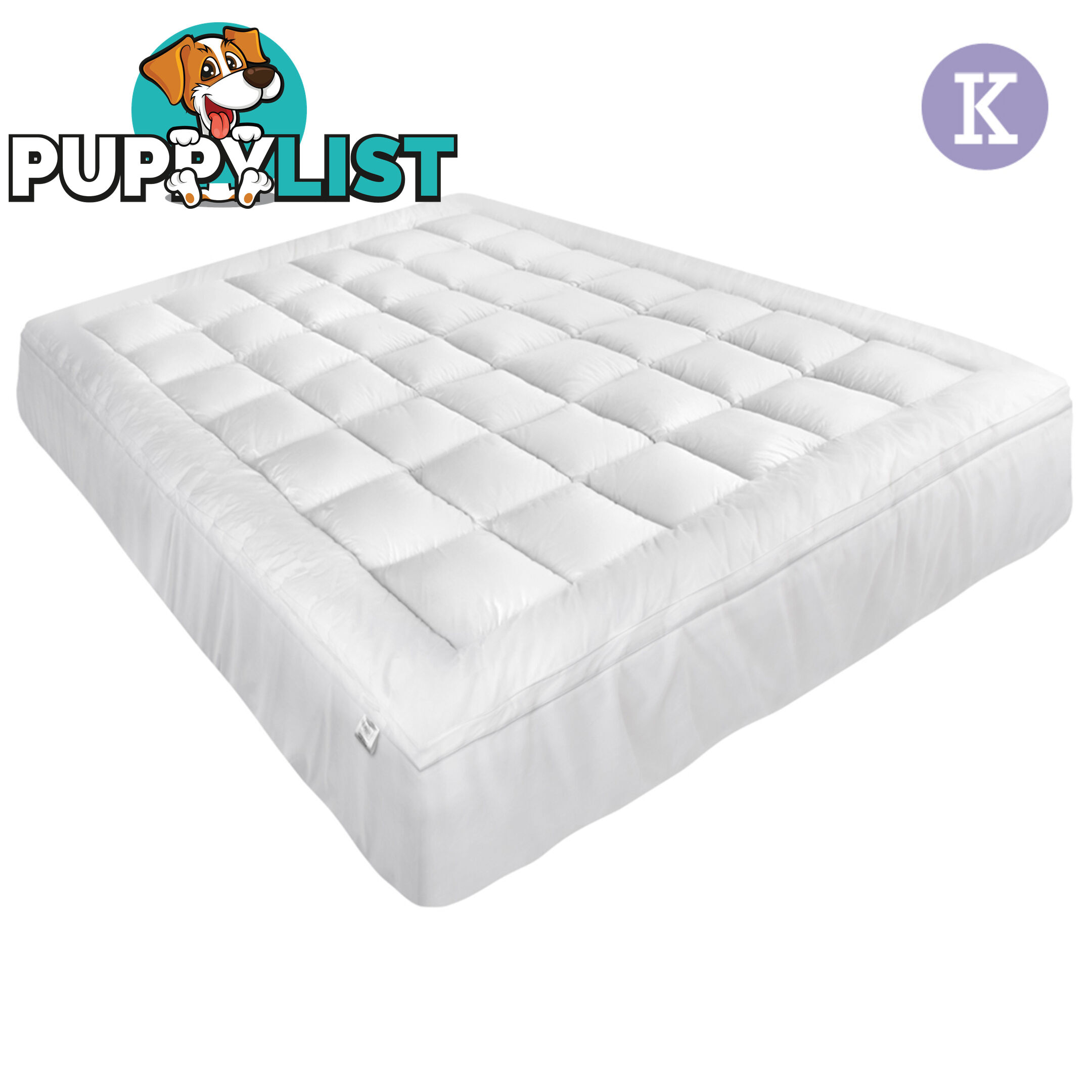 Luxury Mattress Topper Protector Pad Cover Pillowtop Memory Resistant King