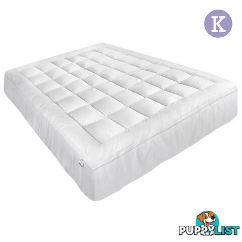 Luxury Mattress Topper Protector Pad Cover Pillowtop Memory Resistant King