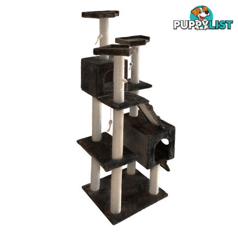 Cat Scratching Poles Post Furniture Tree 185cm Dark Grey