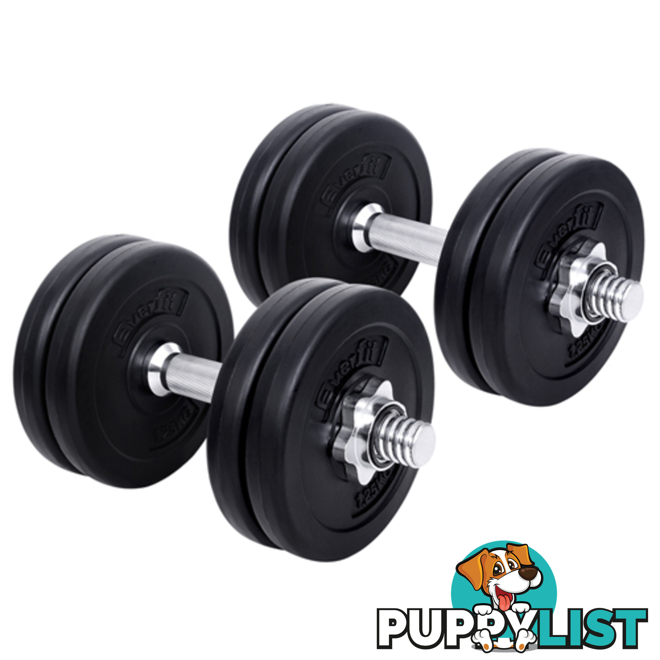 15kg Fitness Gym Exercise Dumbbell Set