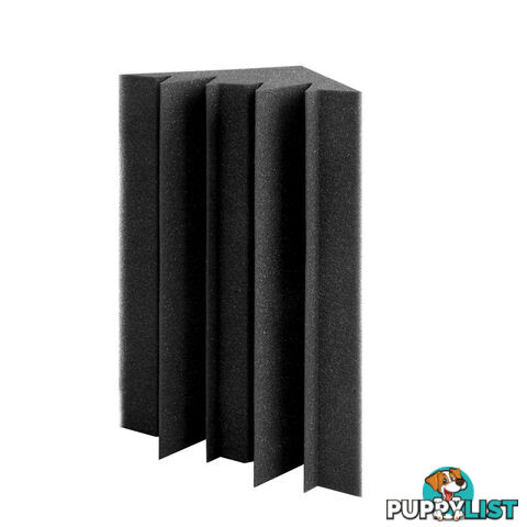 20 Studio Acoustic Foam Home Corner Bass Trap Sound Absorption Proofing Black