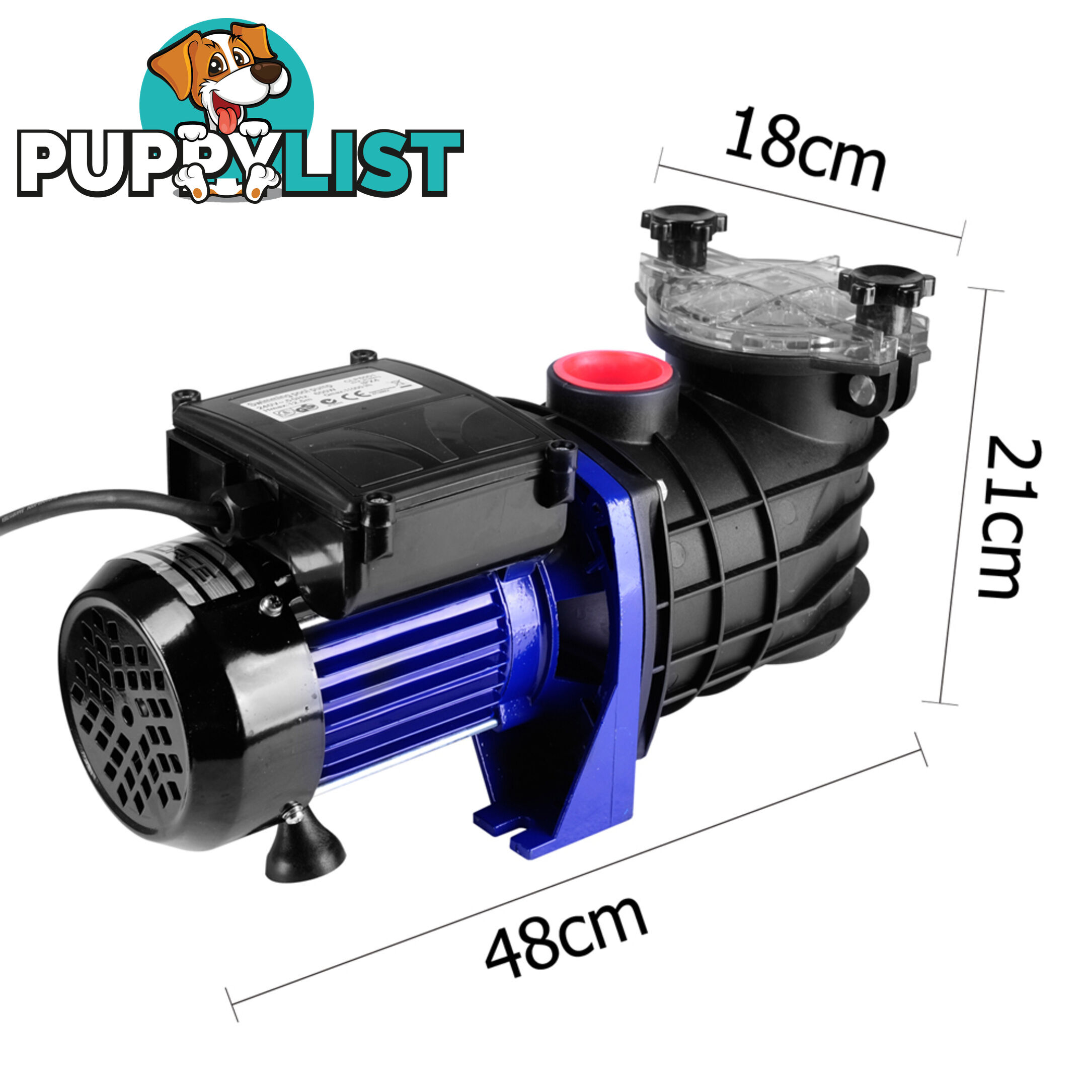 600W Swimming Pool Pump Electric Spa Self Priming Water Pressure 11000L/H 0.8HP