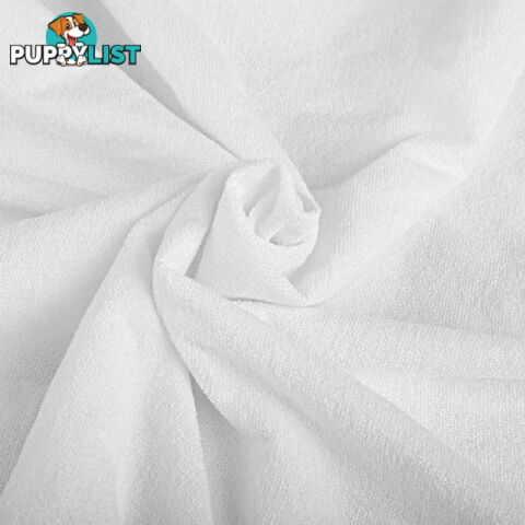 140GSM Terry Cotton Waterproof Mattress Protector Fully Fitted Bed Cover Double