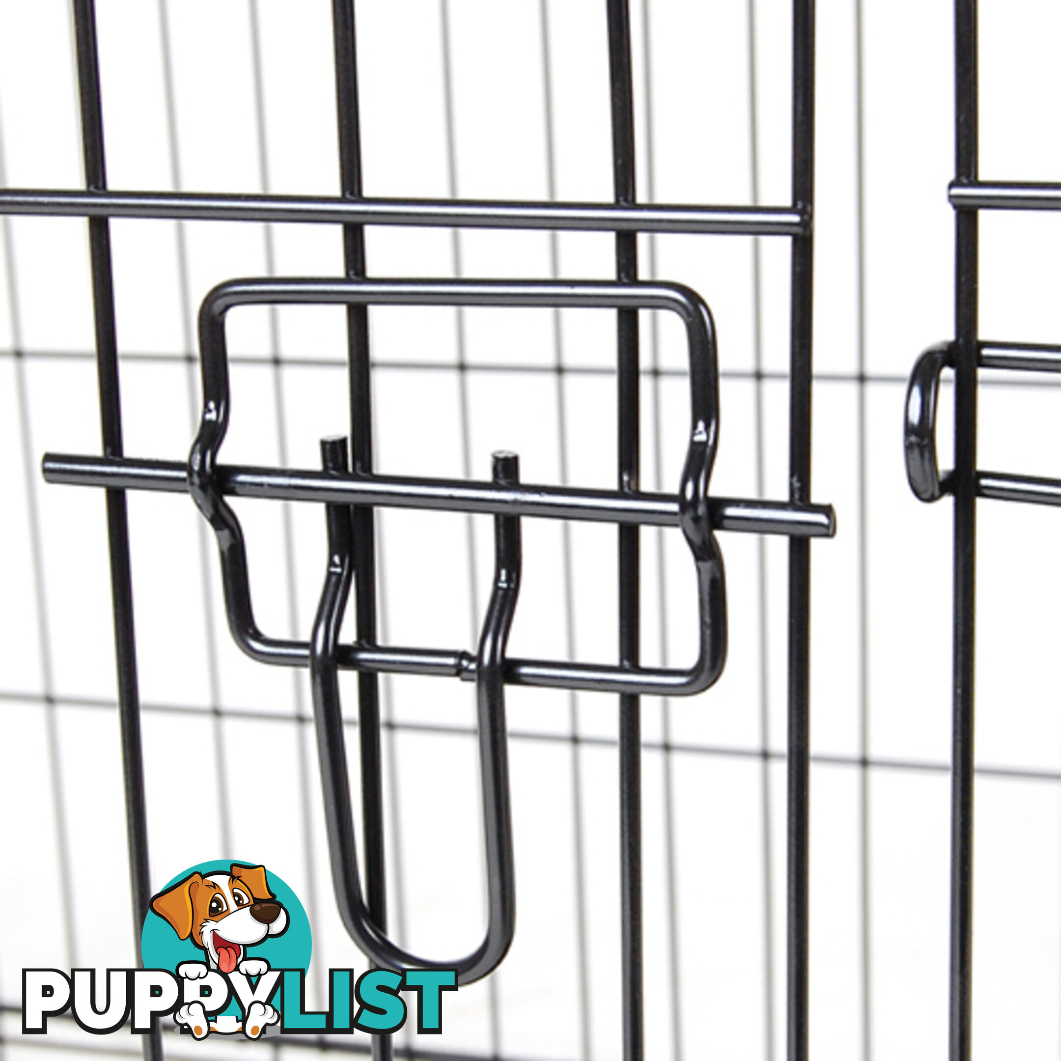 42&#34; Foldable Dog Cage Portable Crate Metal Fold Up Pet Cat Puppy House Kennel