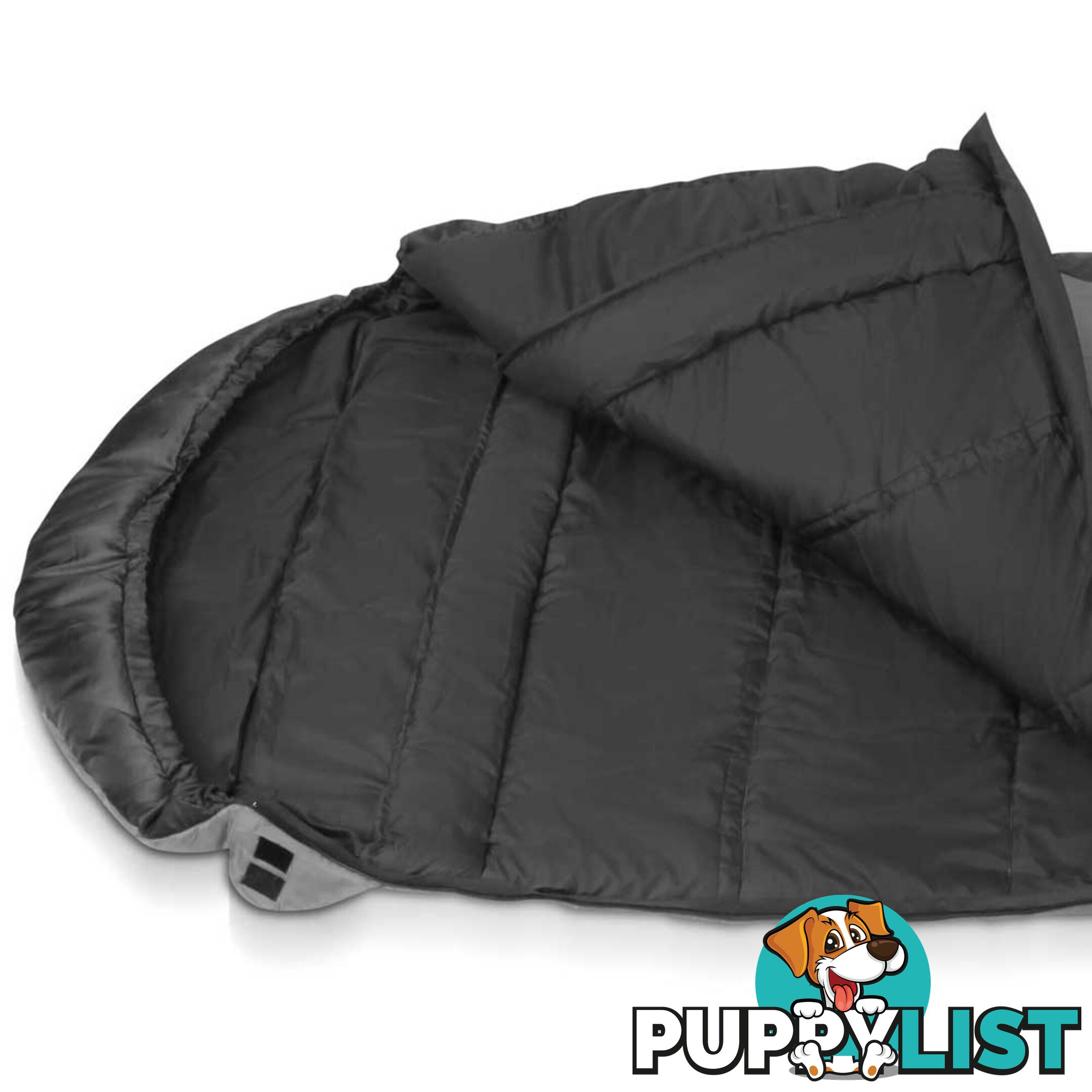 Outdoor Camping Sleeping Bag Single Thermal Hiking Tent Grey black