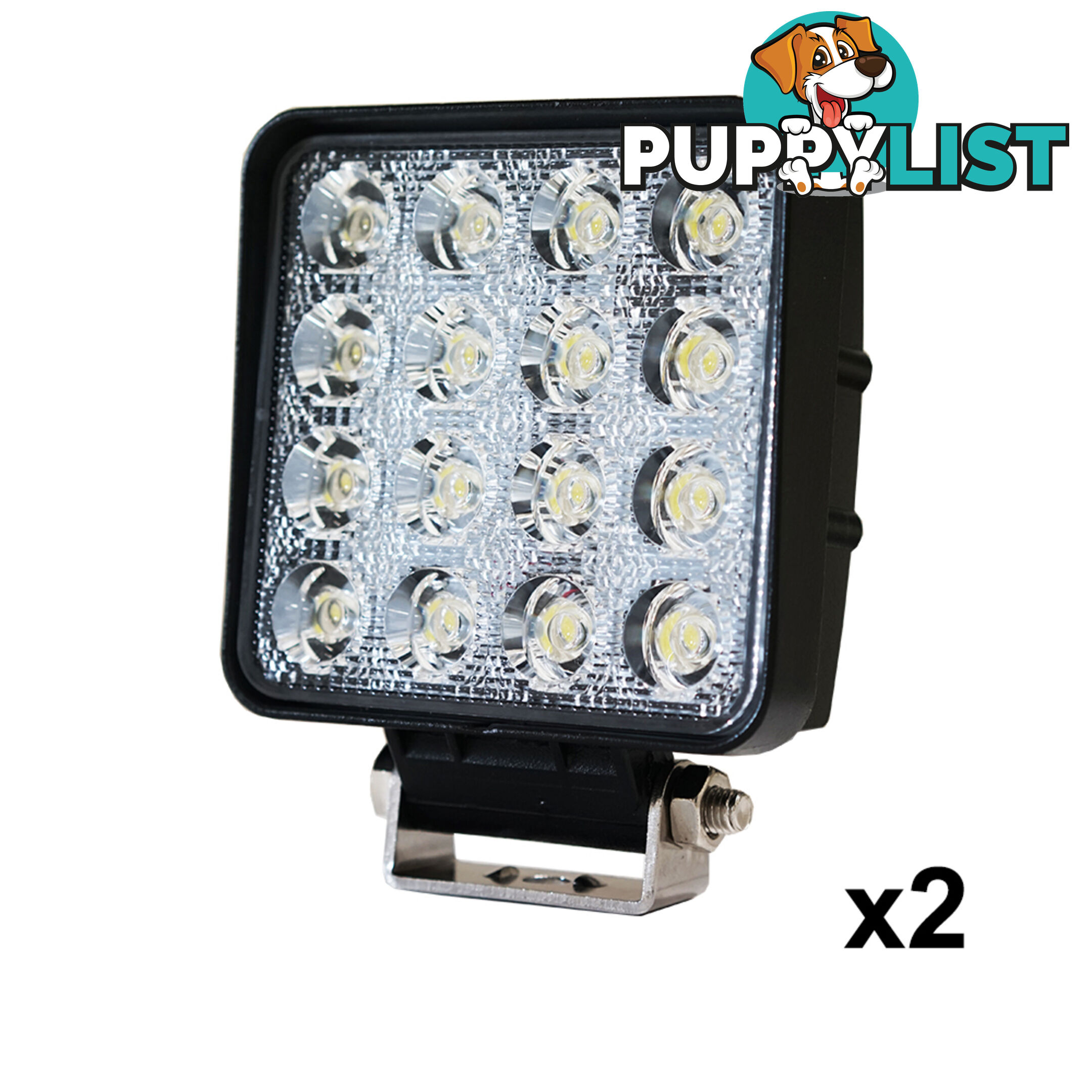 2x 80W LED Work Light Flood Lamp Offroad Tractor Truck 4WD SUV Philips Lumileds