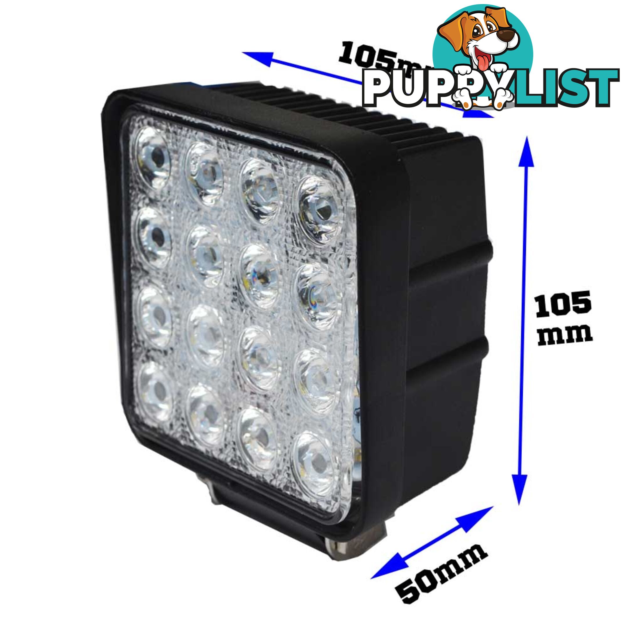 2x 80W LED Work Light Flood Lamp Offroad Tractor Truck 4WD SUV Philips Lumileds