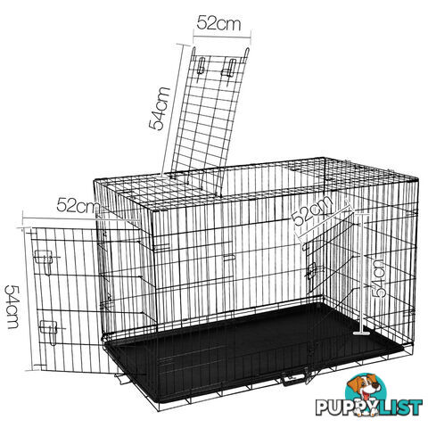 Metal Collapsible Dog Cage 42IN