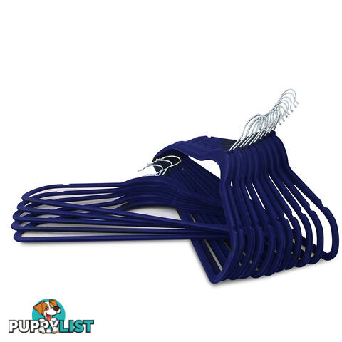 Set of 200 Slim Navy Velvet Hangers