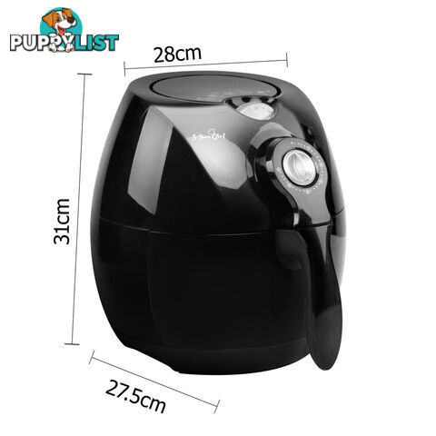 2.2L Air Fryer Low Fat Oil Less Deep Cooker Fast Healthy Black