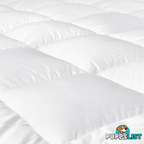 Luxury Mattress Topper Protector Pad Cover Pillowtop Memory Resistant Double