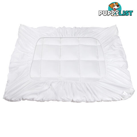 Luxury Mattress Topper Protector Pad Cover Pillowtop Memory Resistant Double