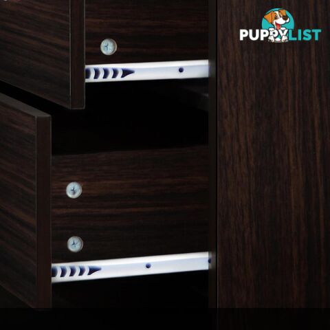 Tallboy 6 Drawers Storage Cabinet Walnut