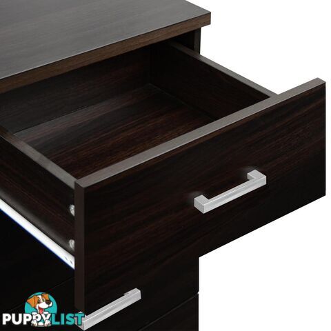 Tallboy 6 Drawers Storage Cabinet Walnut