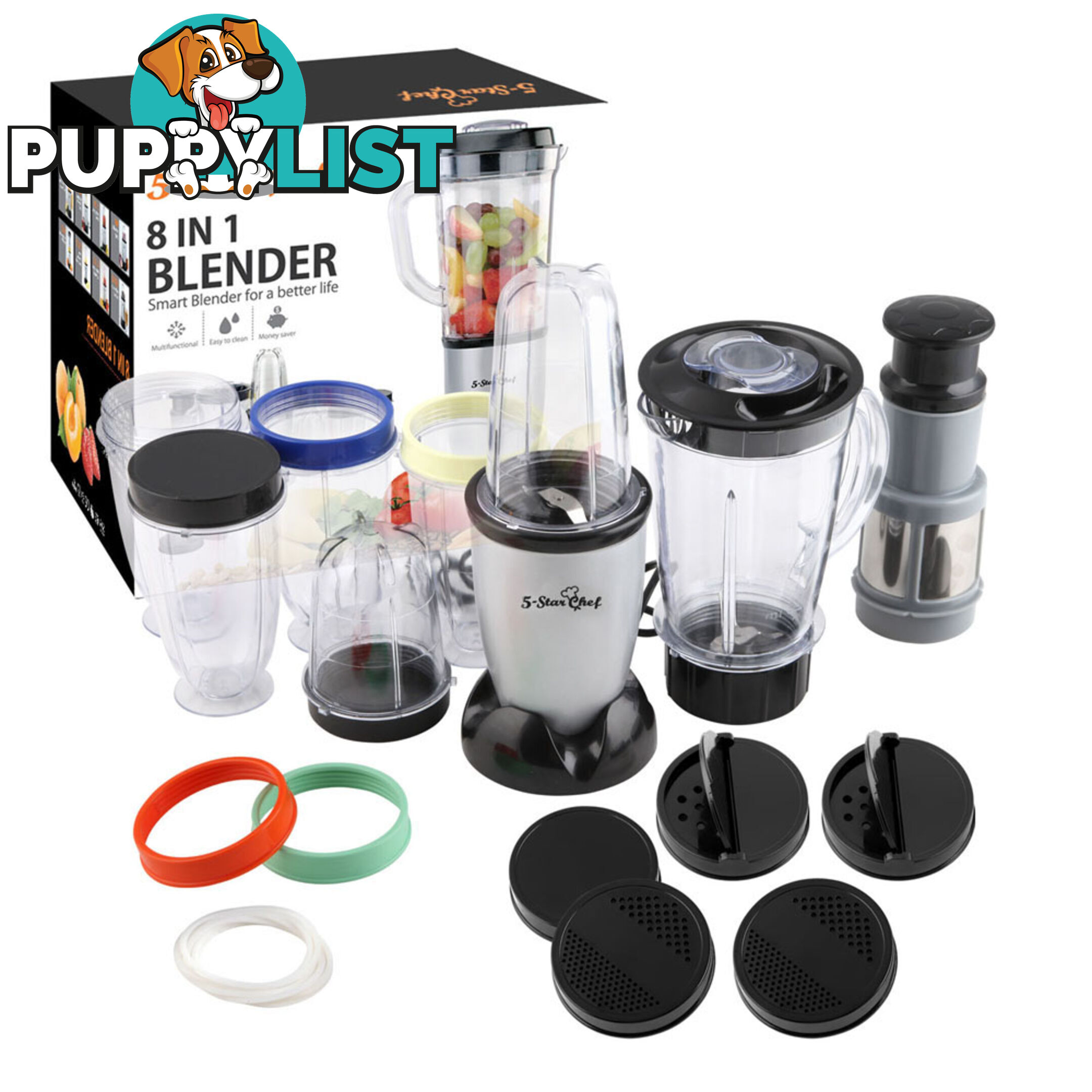 8in1 Magic Bullet Shape Blender 30PCS Fruit Juicer Mixer Food Processor