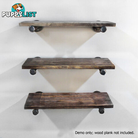 Set of 6 Rustic Vintage Bracket Mount 8in