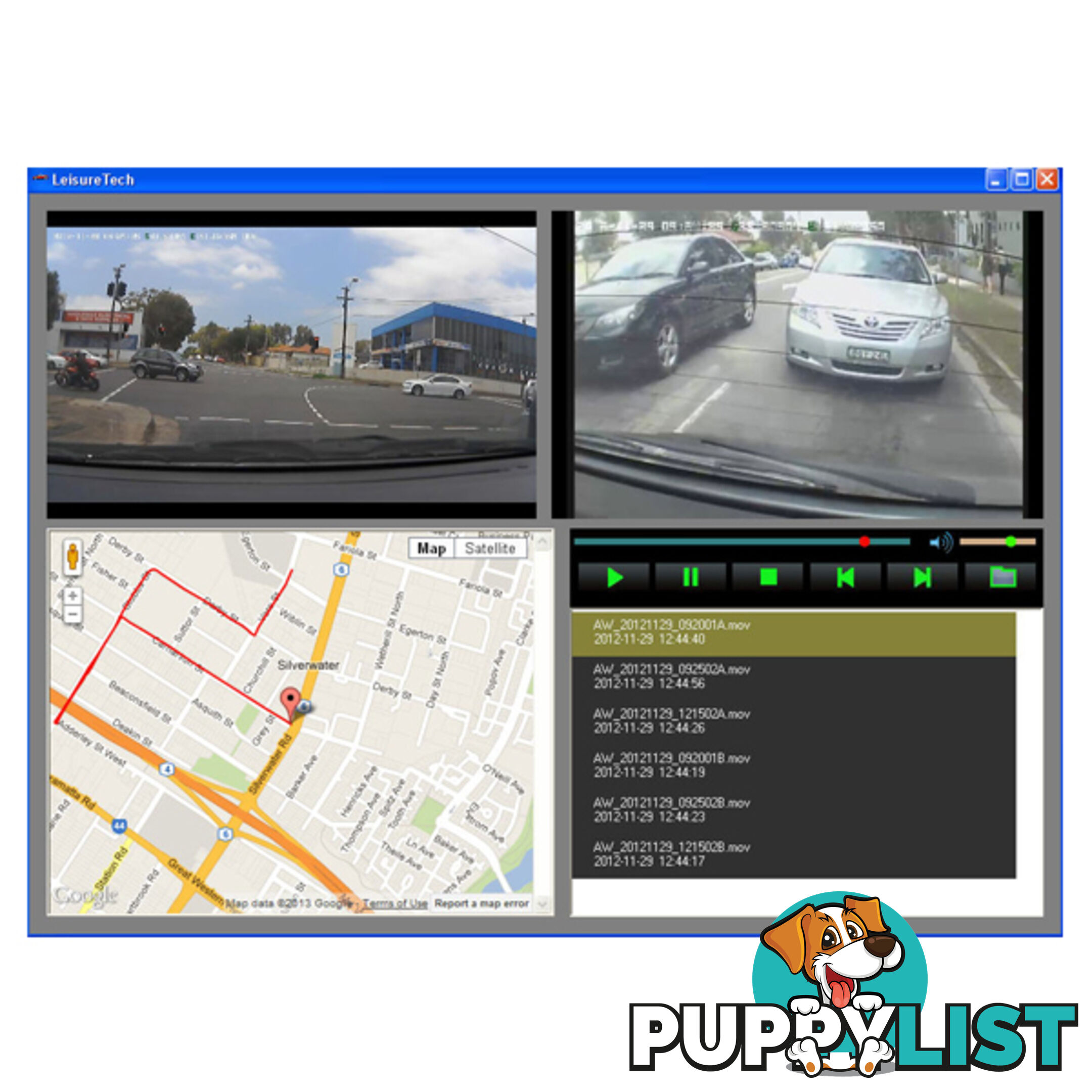 Dual Camera In-Car Digital Video Recorder (DVR)