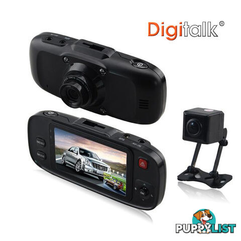 Dual Camera In-Car Digital Video Recorder (DVR)