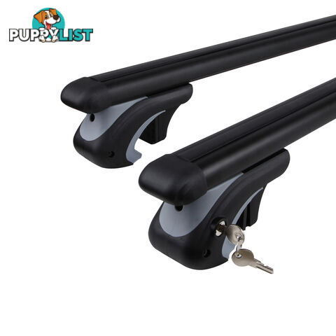 Universal Roof Racks Cross Bars 120cm Lockable Black