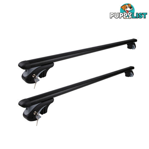 Universal Roof Racks Cross Bars 120cm Lockable Black