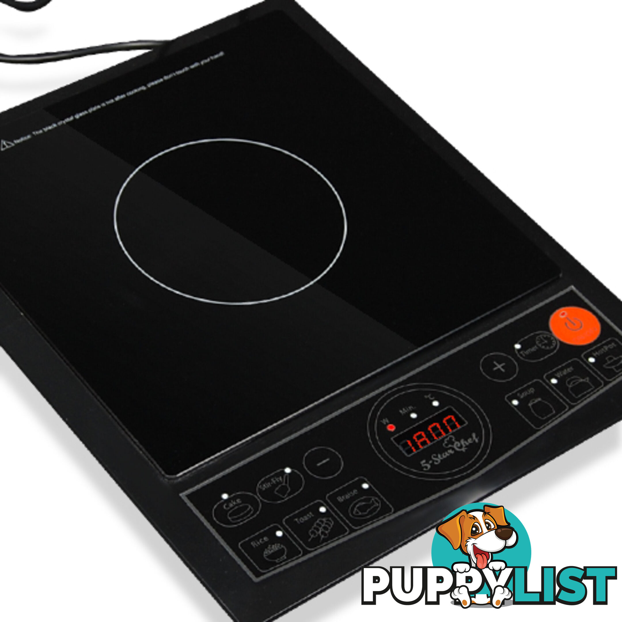 Portable Electric Induction Cooktop Kitchen Stove Ceramic Hot Plate Cook Top