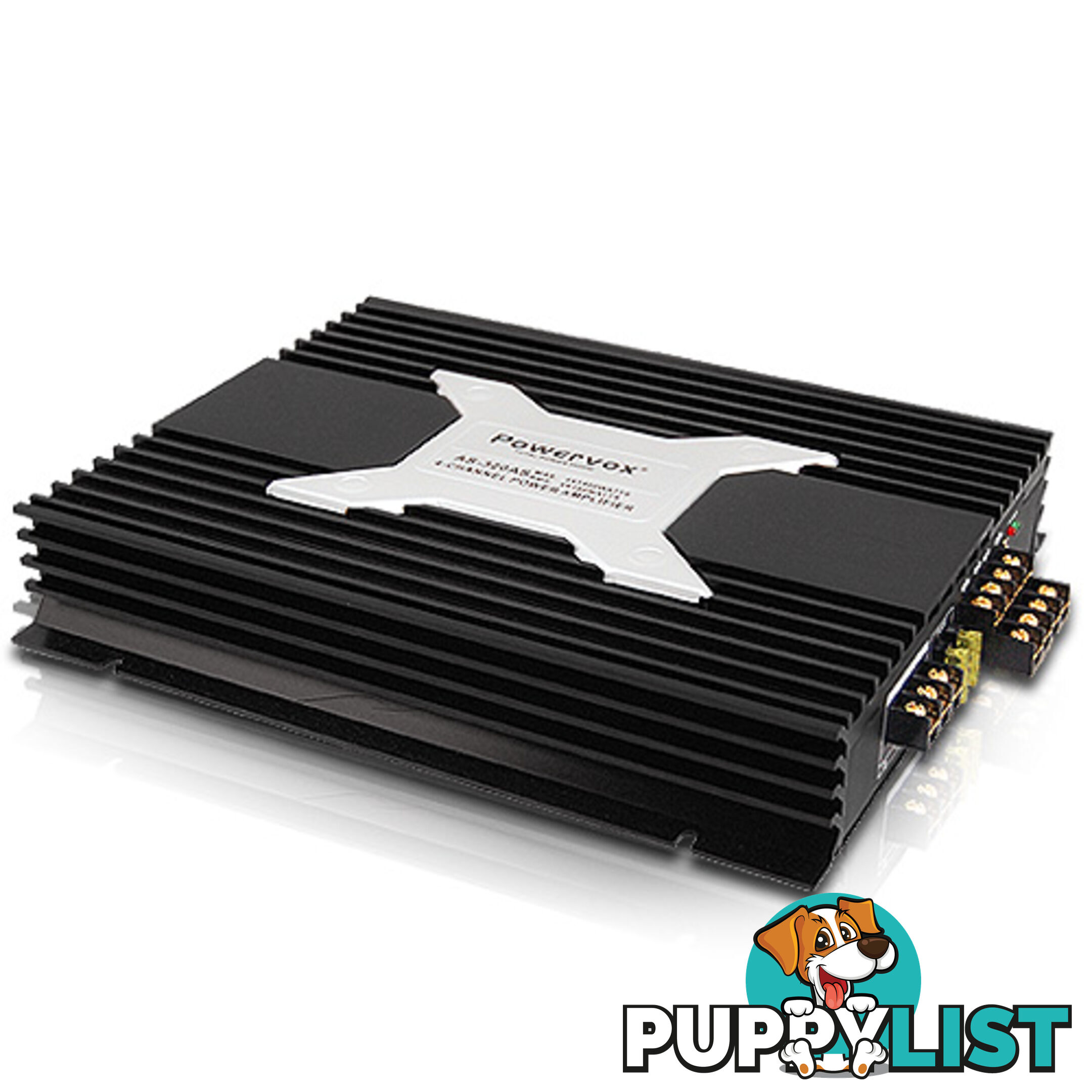 New PowerVox 5600 Watt 4 Channel Car Amplifier Black
