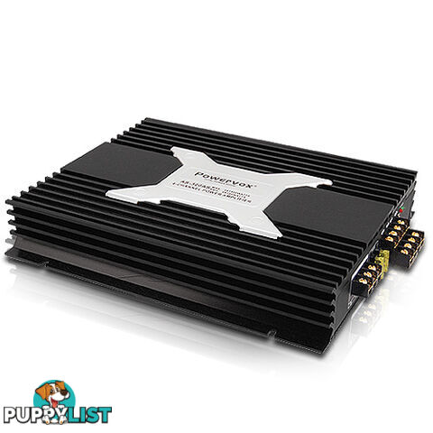 New PowerVox 5600 Watt 4 Channel Car Amplifier Black