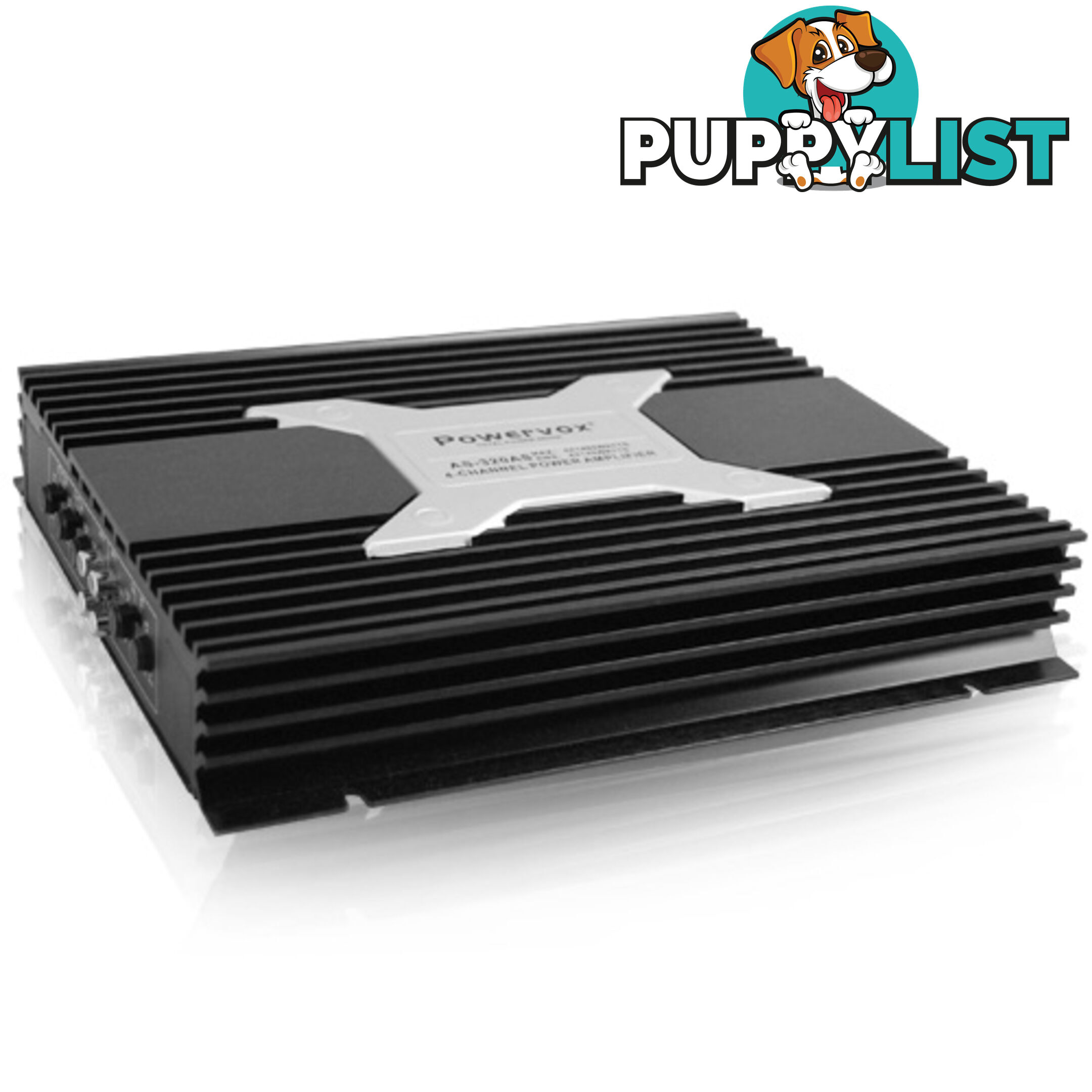 New PowerVox 5600 Watt 4 Channel Car Amplifier Black