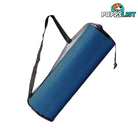 Yoga Gym Pilates EVA Stick Foam Roller Blue 45 x 15cm