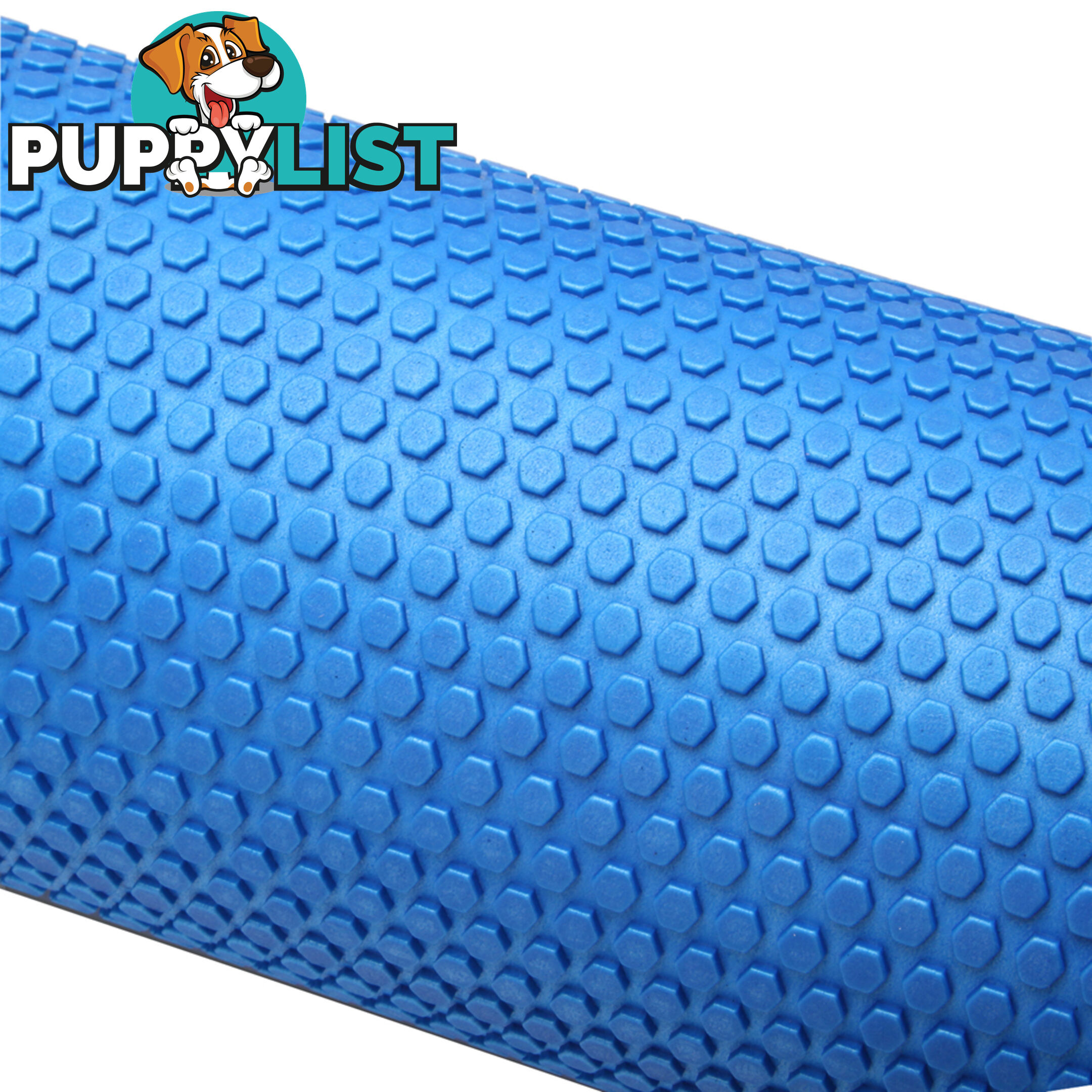 Yoga Gym Pilates EVA Stick Foam Roller Blue 45 x 15cm