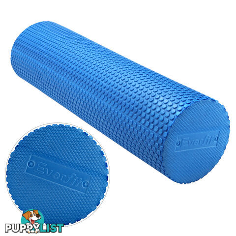 Yoga Gym Pilates EVA Stick Foam Roller Blue 45 x 15cm