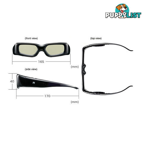 3D Active Glasses (Universal) for All Competitive 3D TV with IR Technology