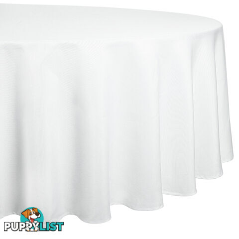 4 Pcs Wedding Table Cloth Round 229cm White