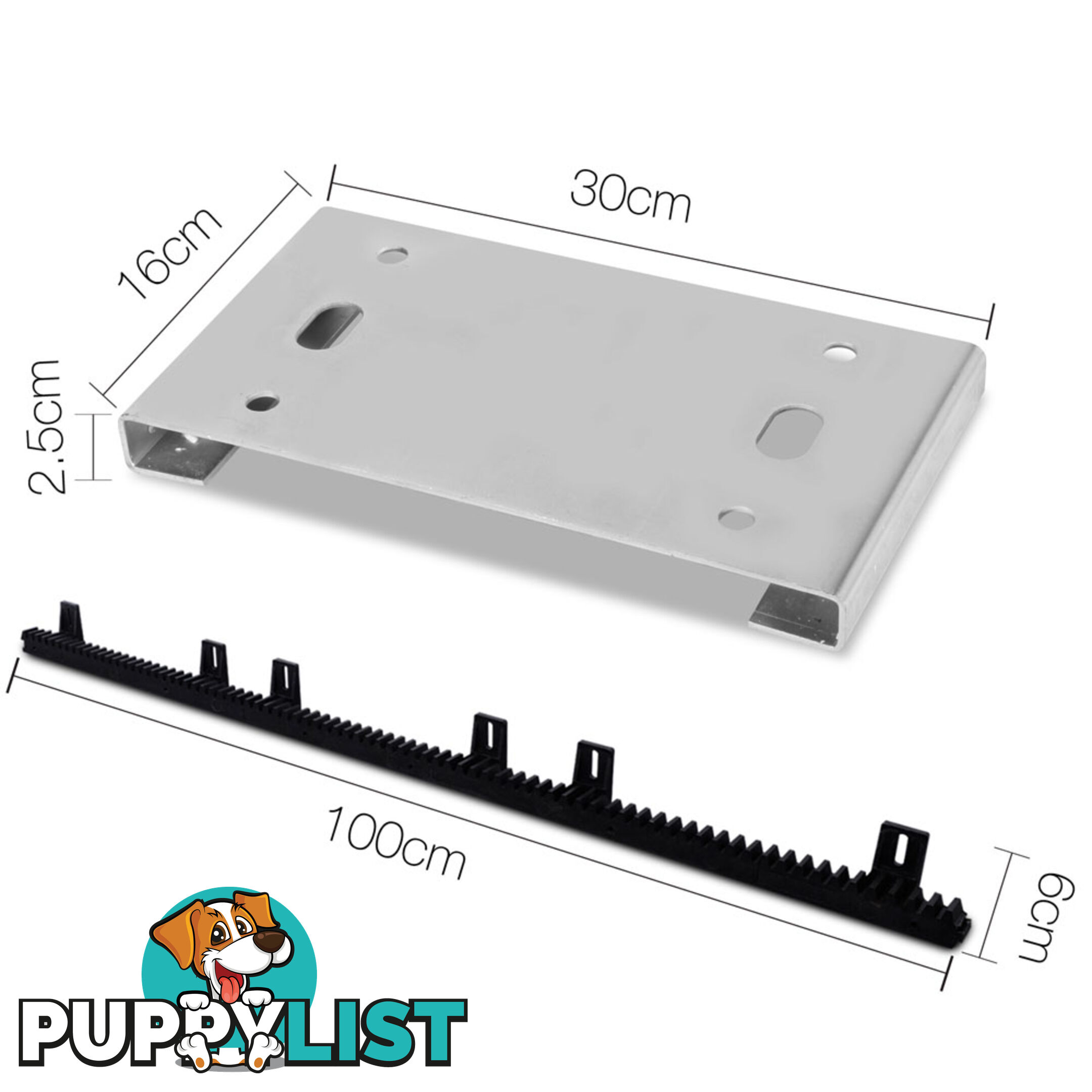 1200KG Auto Motor Heavy Duty Sliding Gate Opener 550W 240V AC 2 Remote 4M Rails