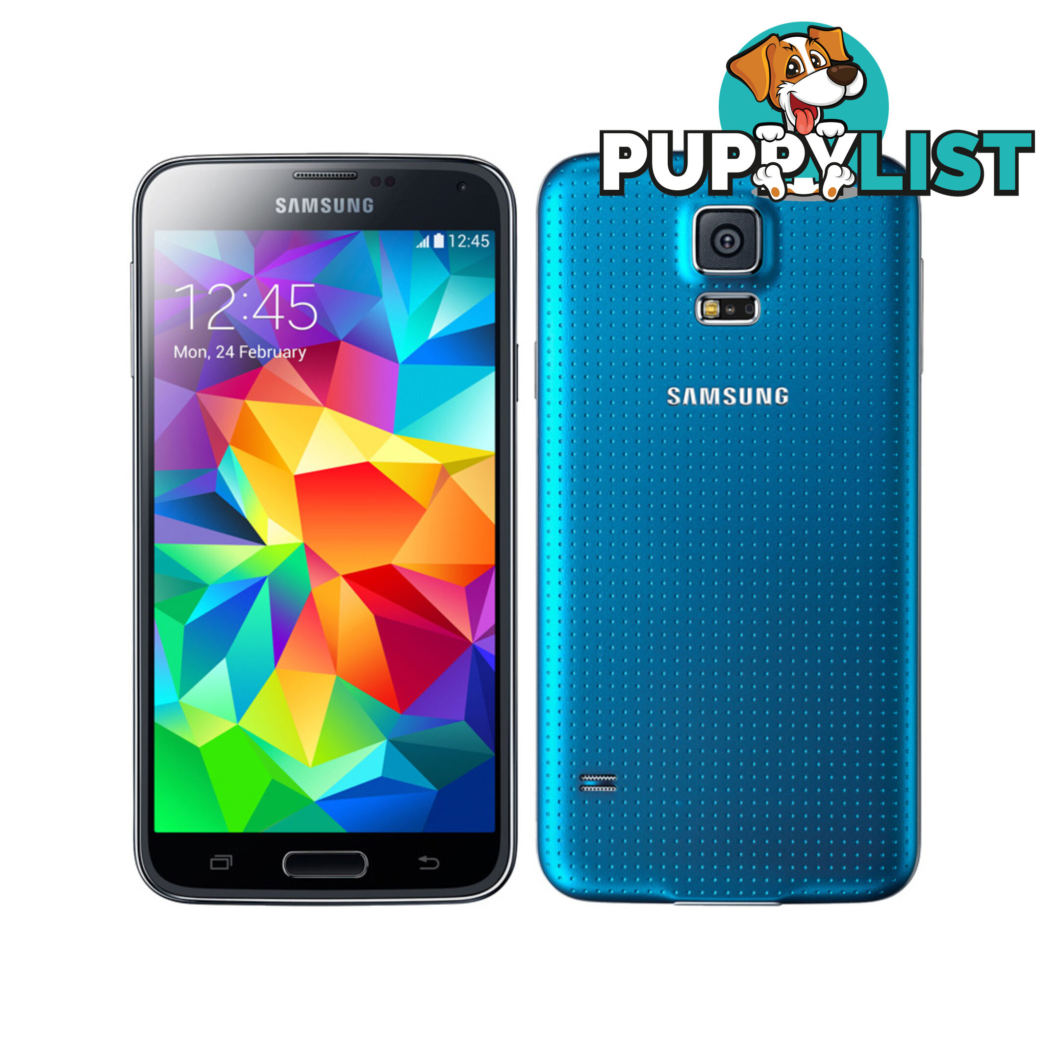 Samsung Galaxy S5 G900i Mobile Phone Blue Refurbished