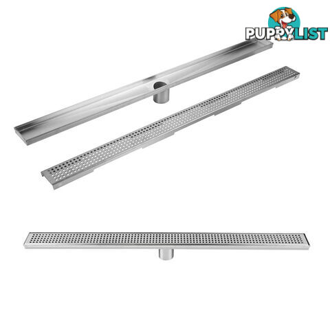 Square Stainless Steel Shower Grate Waste Linear Bathroom Drain Floor 800mm