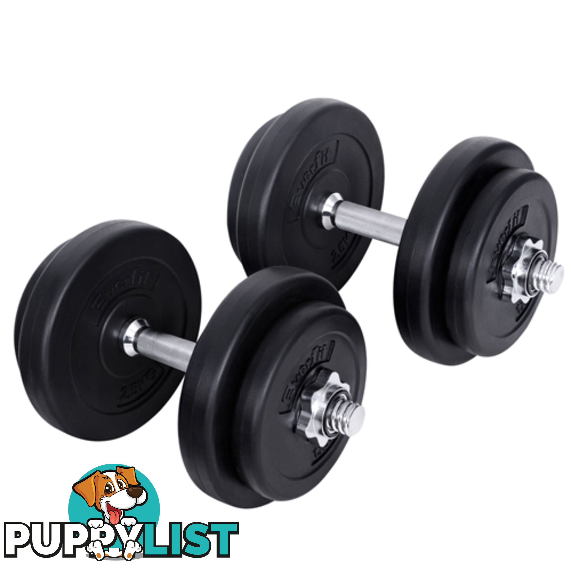 20KG Dumbbell Set Home Gym Fitness Exercise Body Workout Adjustable Weights