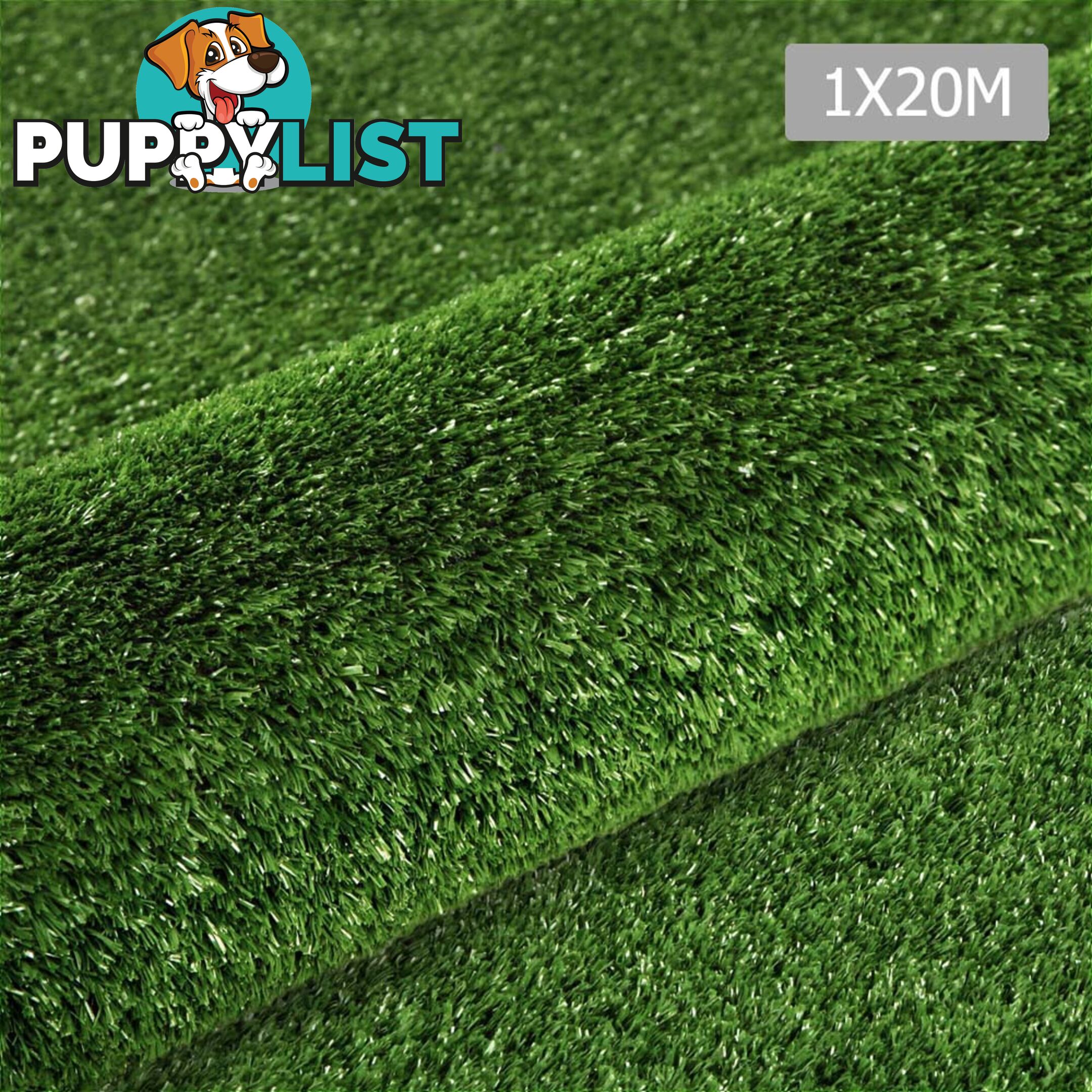 Artificial Grass 20 SQM Polypropylene Lawn Flooring 15mm Olive