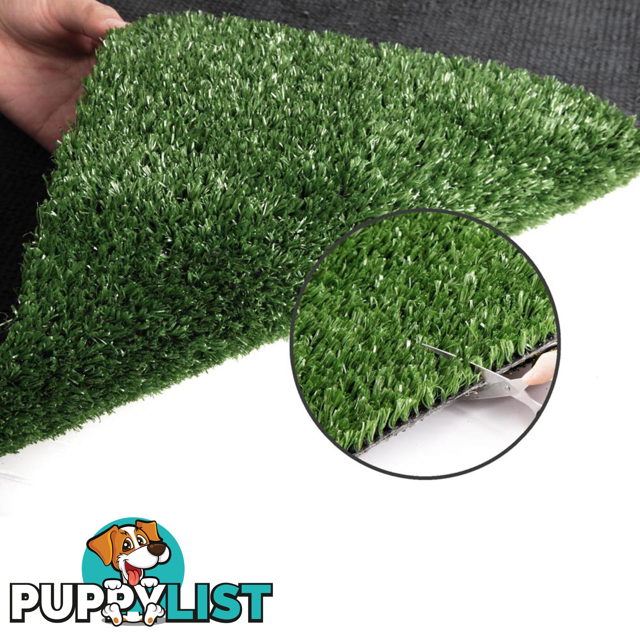 Artificial Grass 20 SQM Polypropylene Lawn Flooring 15mm Olive