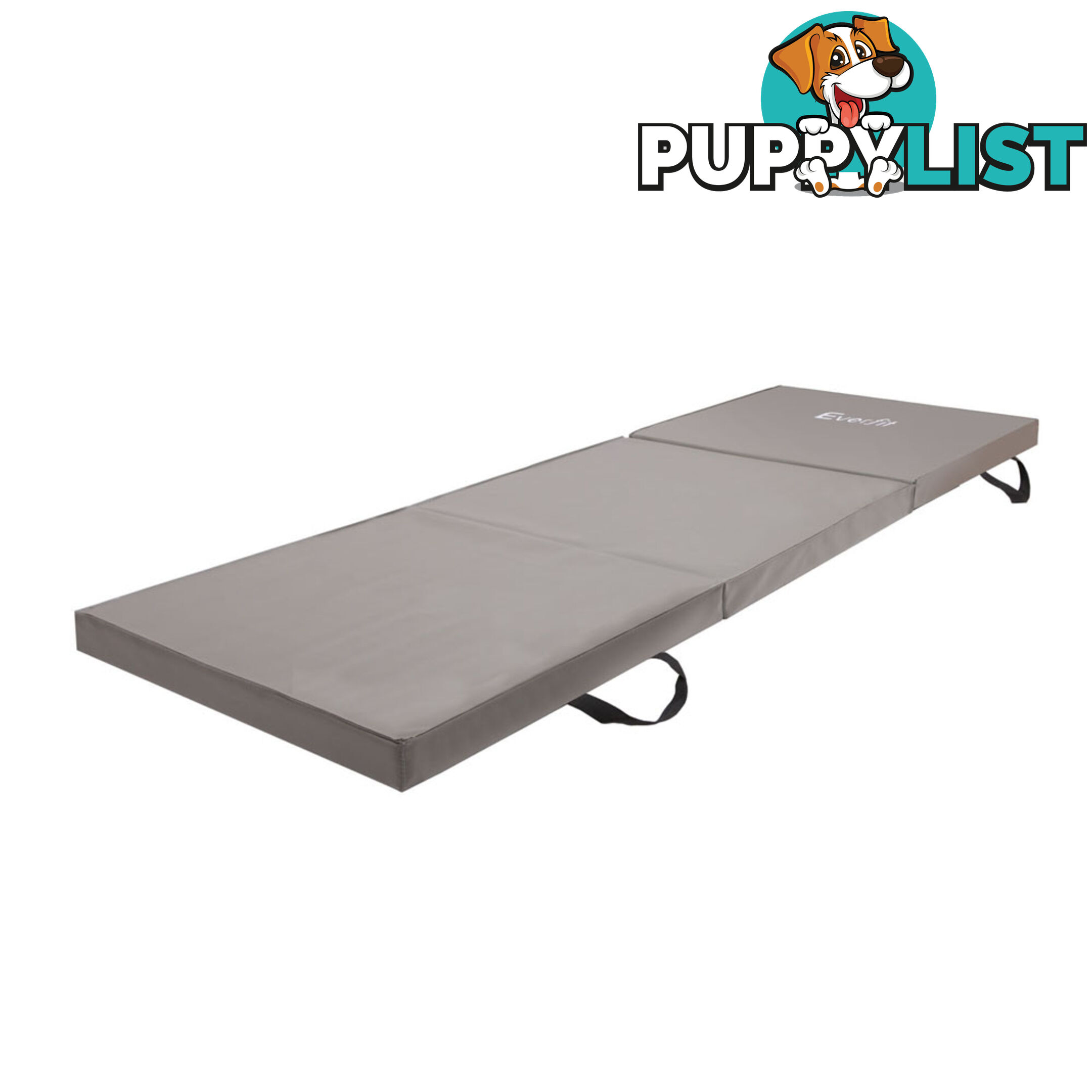 Trifold Exercise Mat Floor Grey